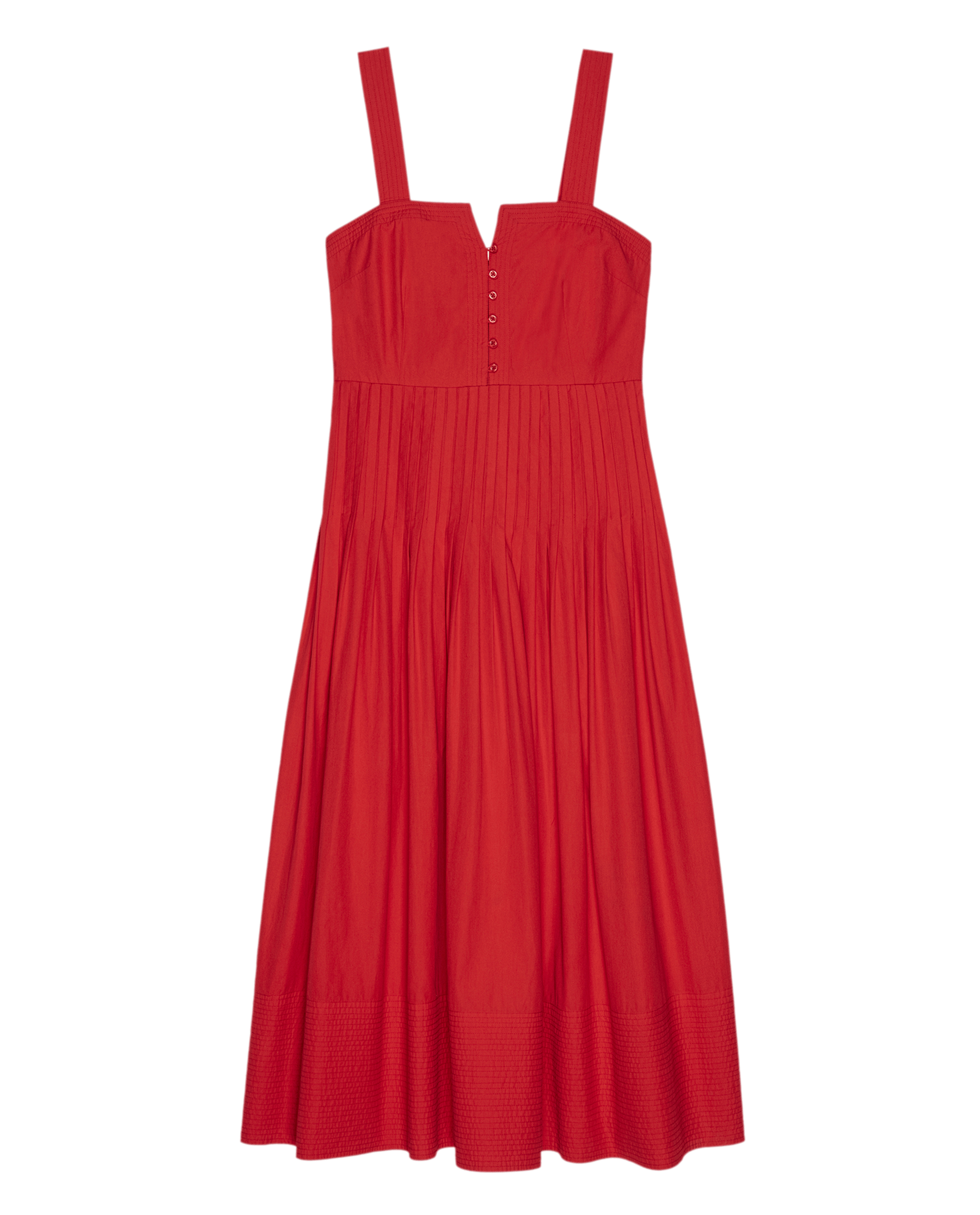 The Day Break Dress. -- Hot Red
