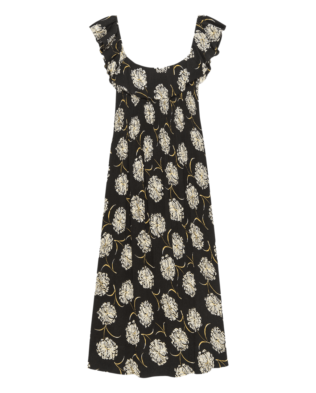 The Havana Dress. -- Black Dancing Floral