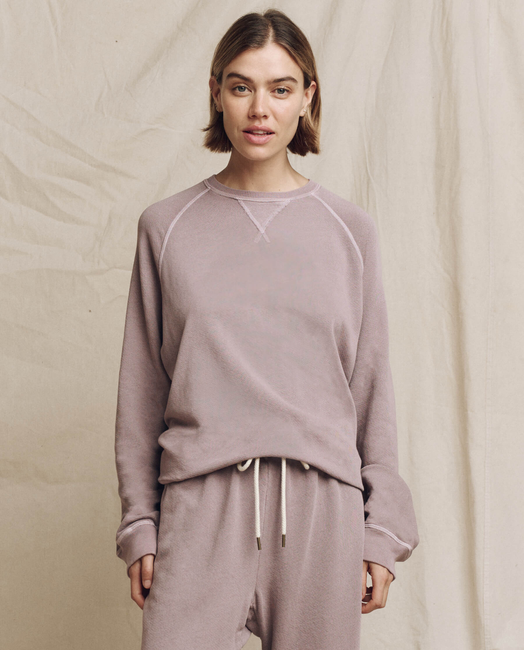 The Slouch Sweatshirt. Solid -- Quartz