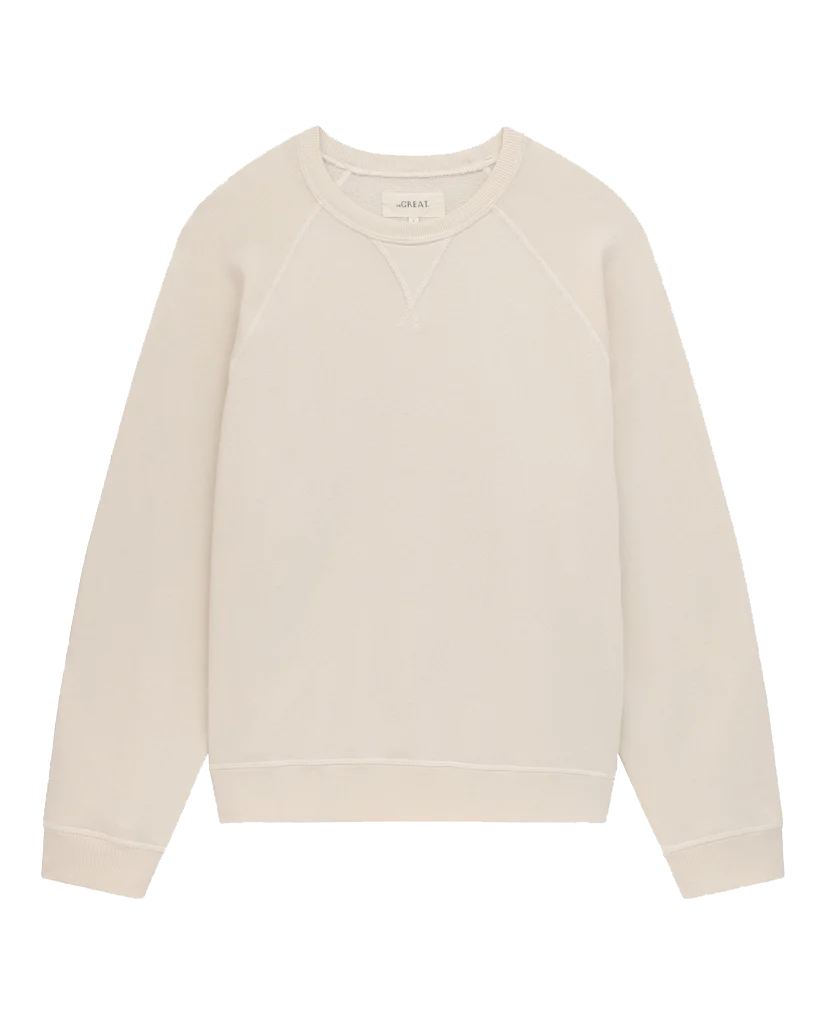The Slouch Sweatshirt. Solid -- Washed White