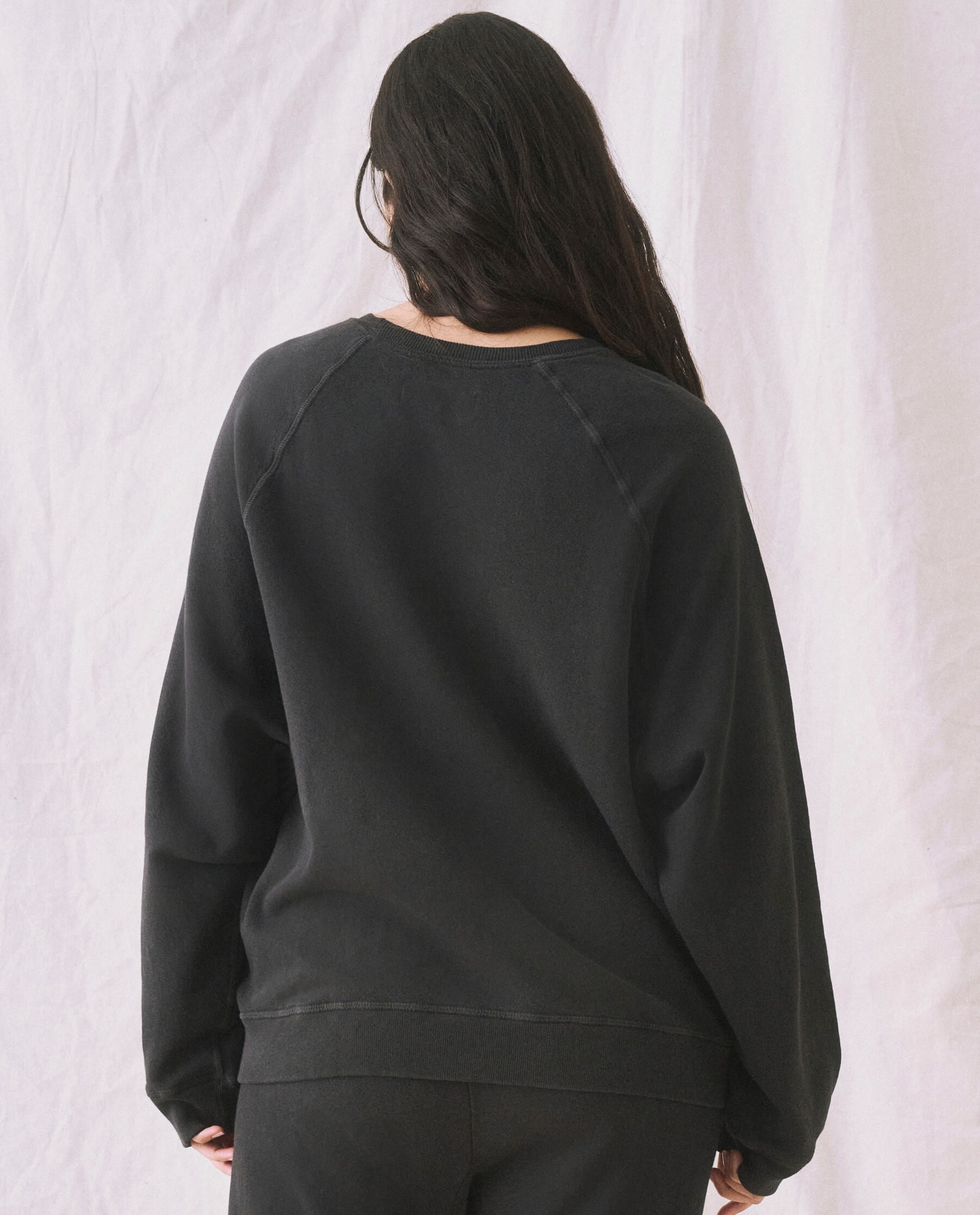The Slouch Sweatshirt. Solid -- Almost Black