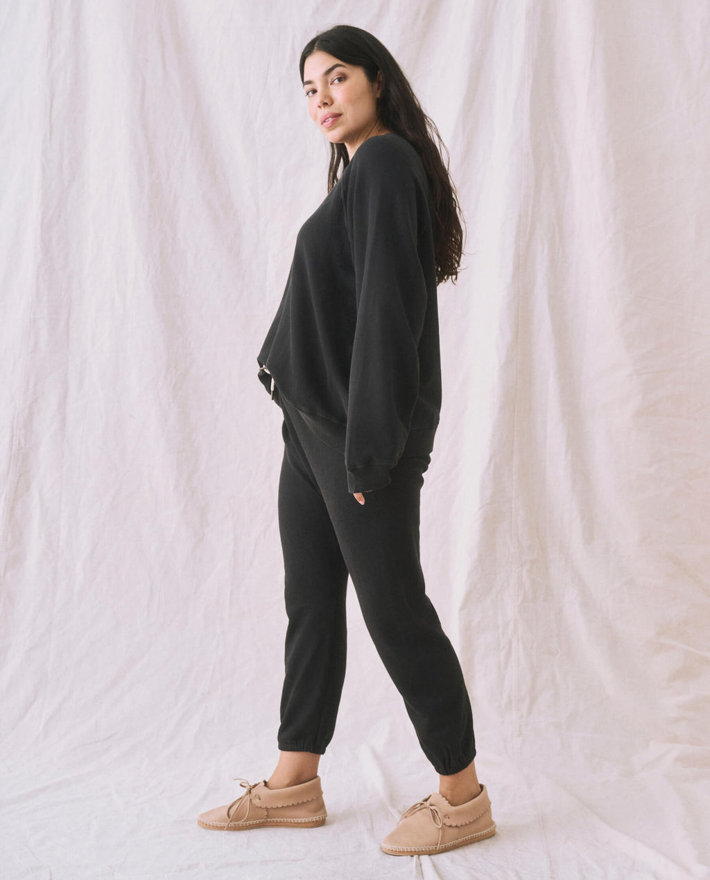 The Slouch Sweatshirt. Solid -- Almost Black