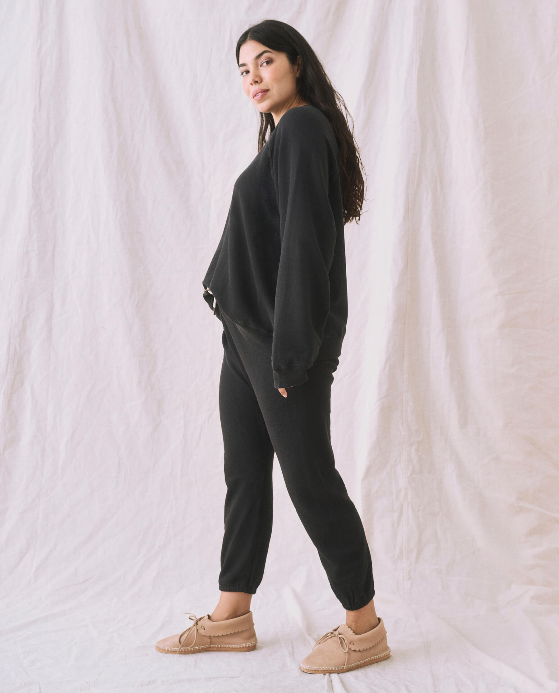 The Slouch Sweatshirt. Solid -- Almost Black