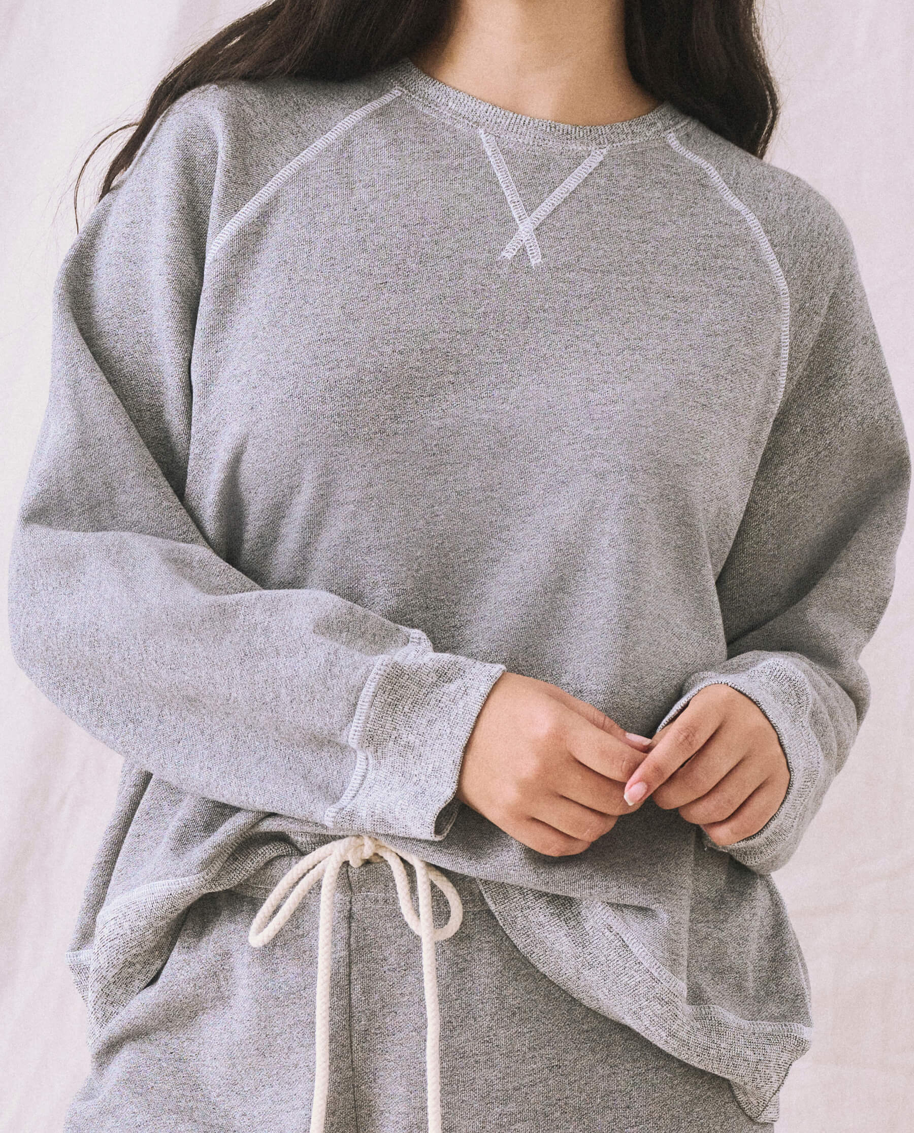 The Slouch Sweatshirt. Solid -- Varsity Grey