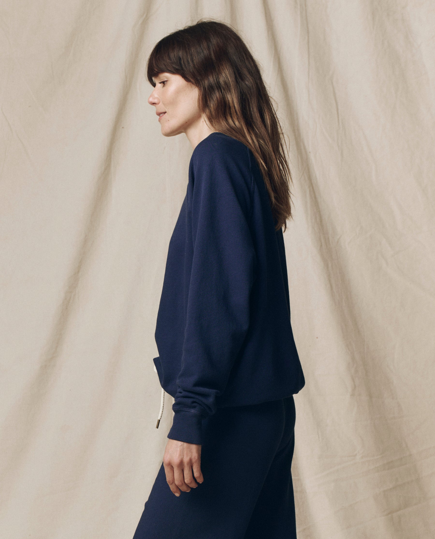 The College Sweatshirt. Solid -- True Navy