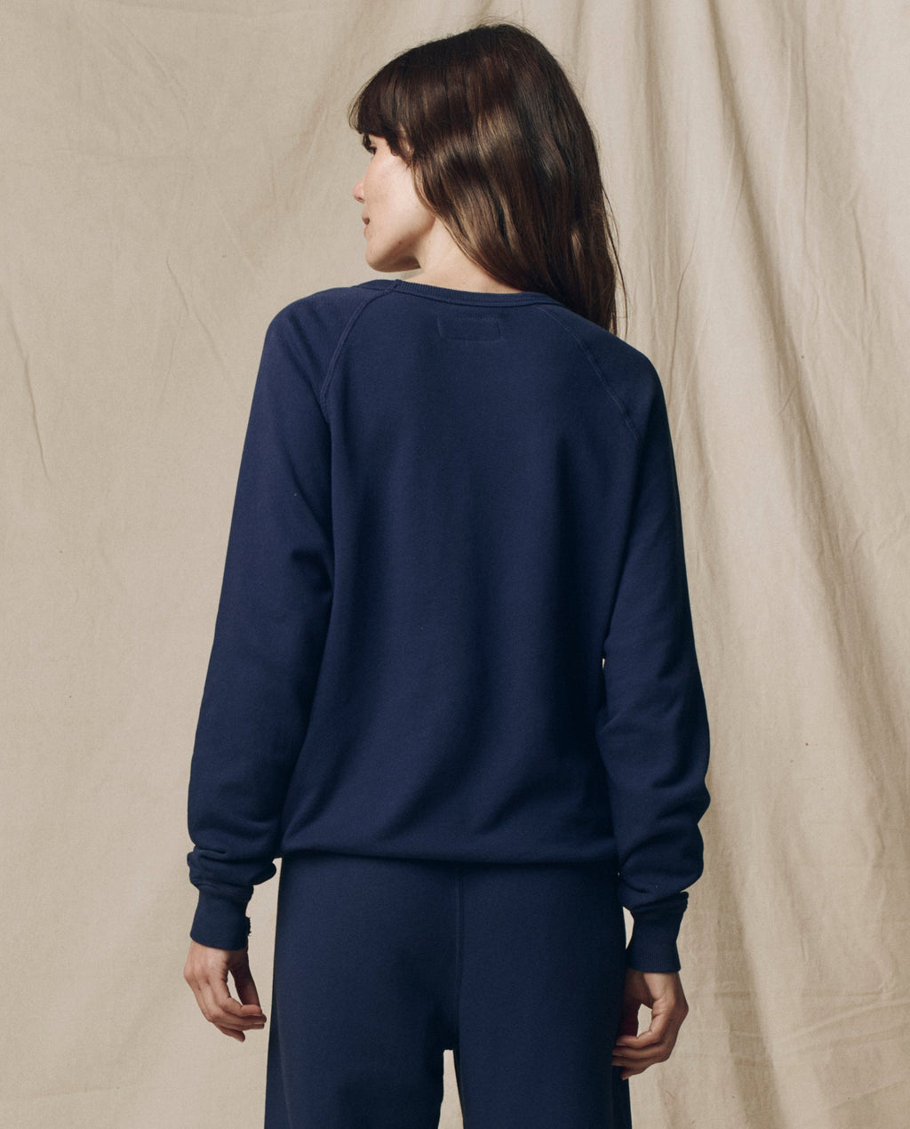 The College Sweatshirt. Solid -- True Navy