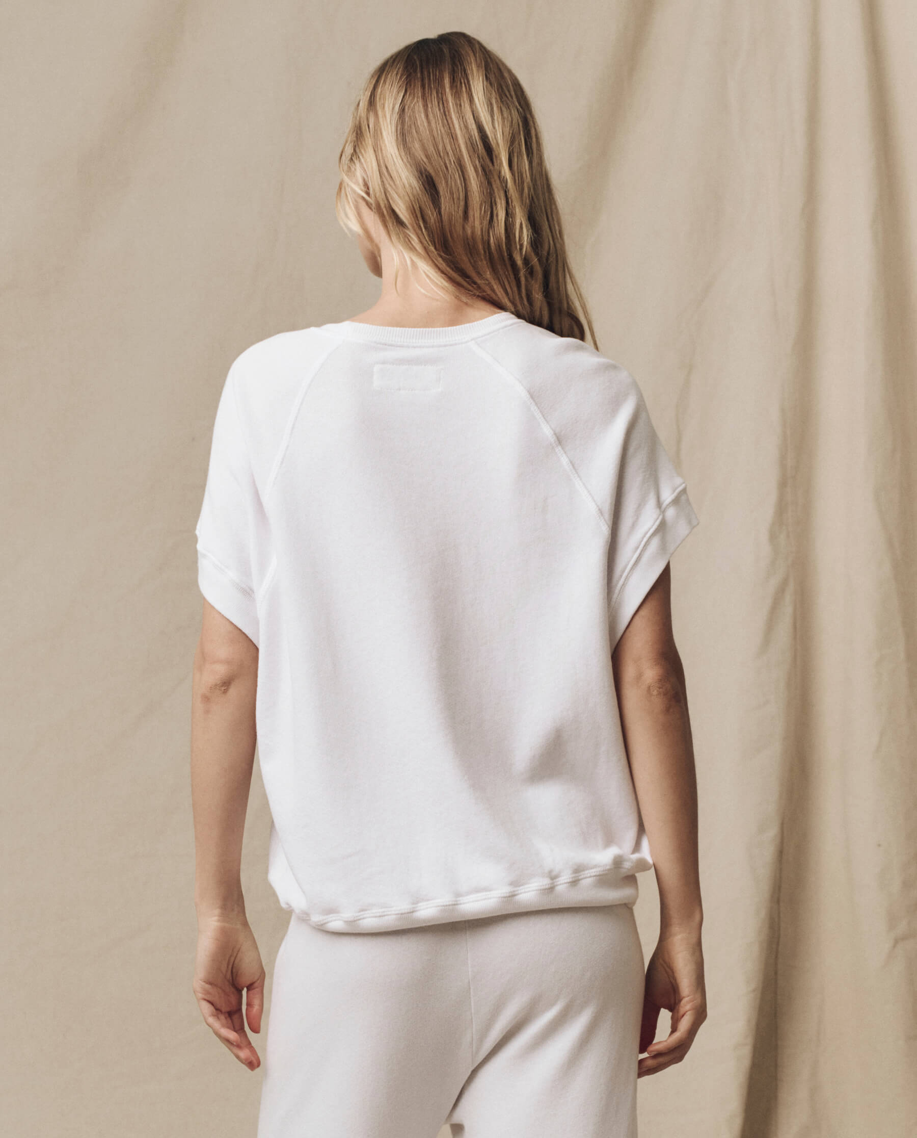 The Wedge Sweatshirt. Solid -- True White