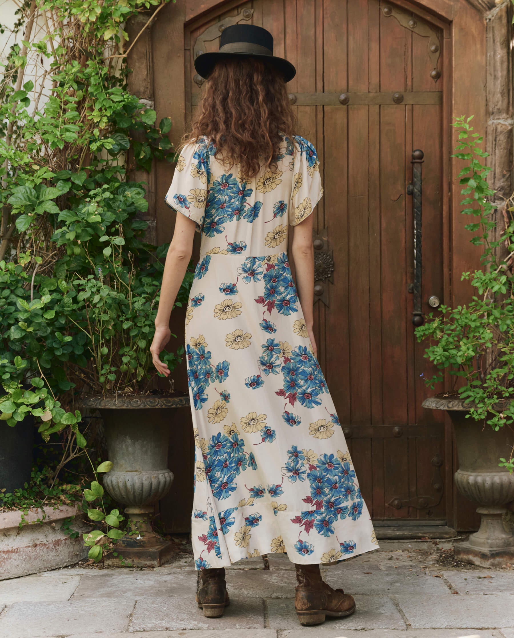 The Laurel Dress. -- Sungold Floral