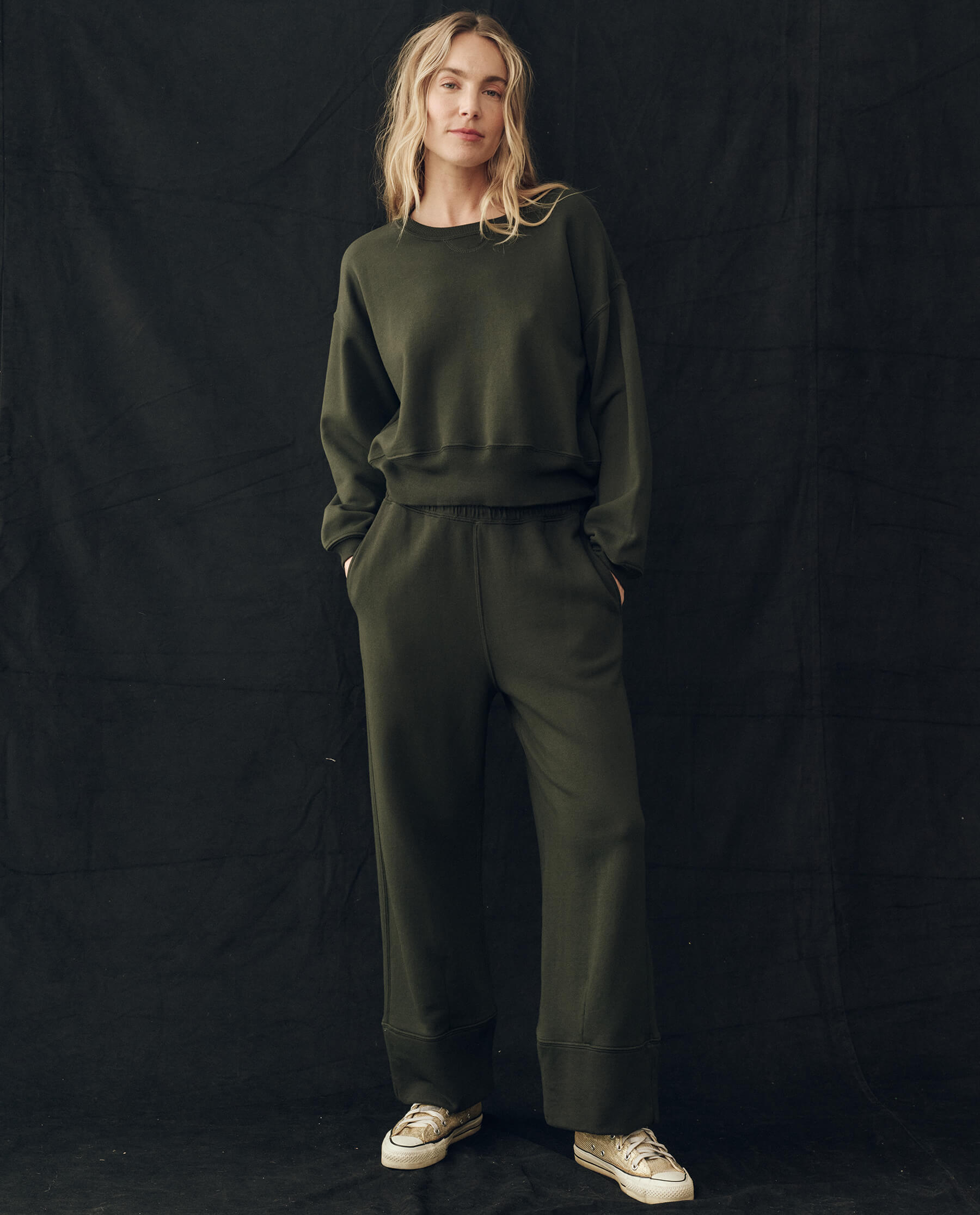 The League Sweatshirt. -- Woodland Green