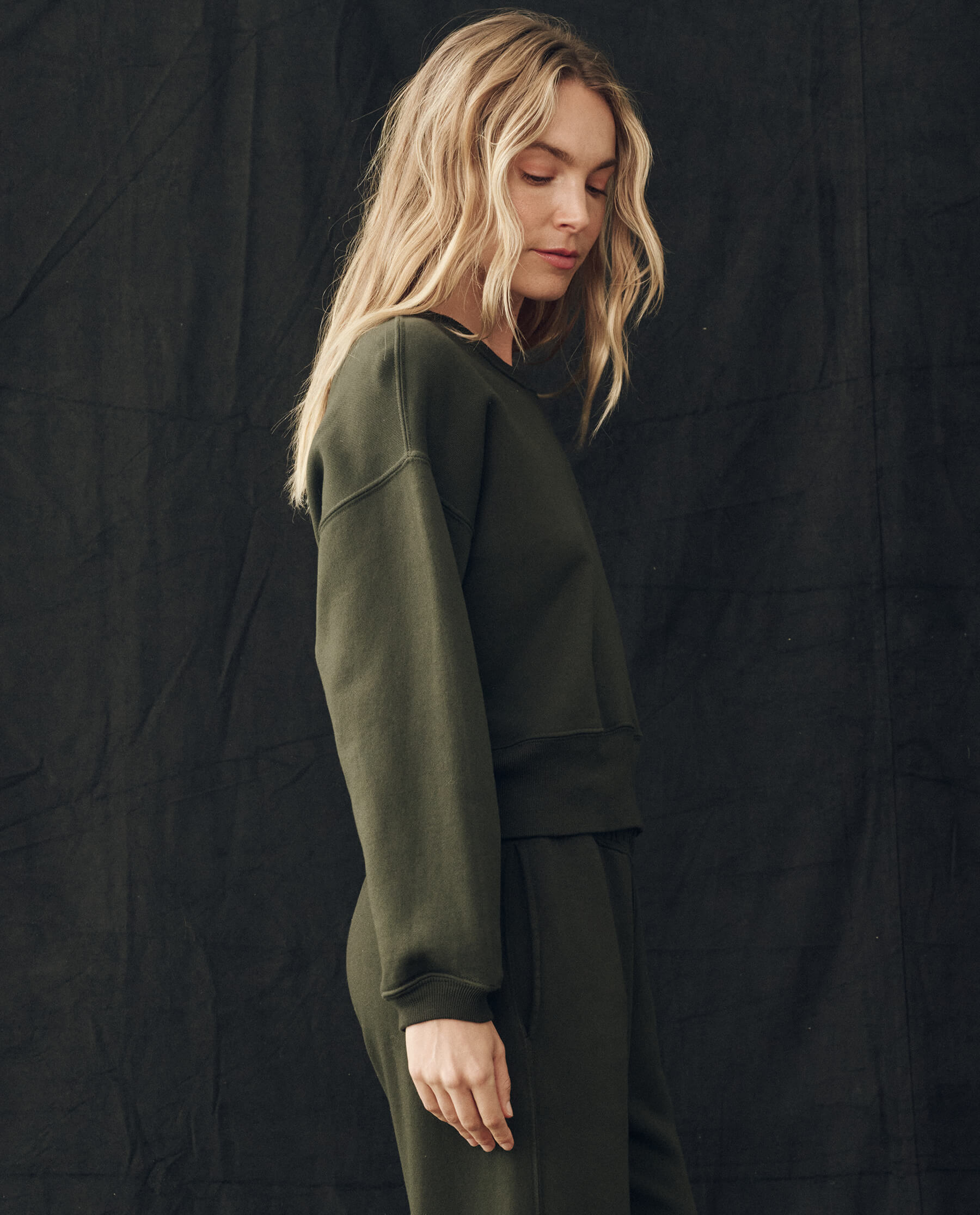 The League Sweatshirt. -- Woodland Green