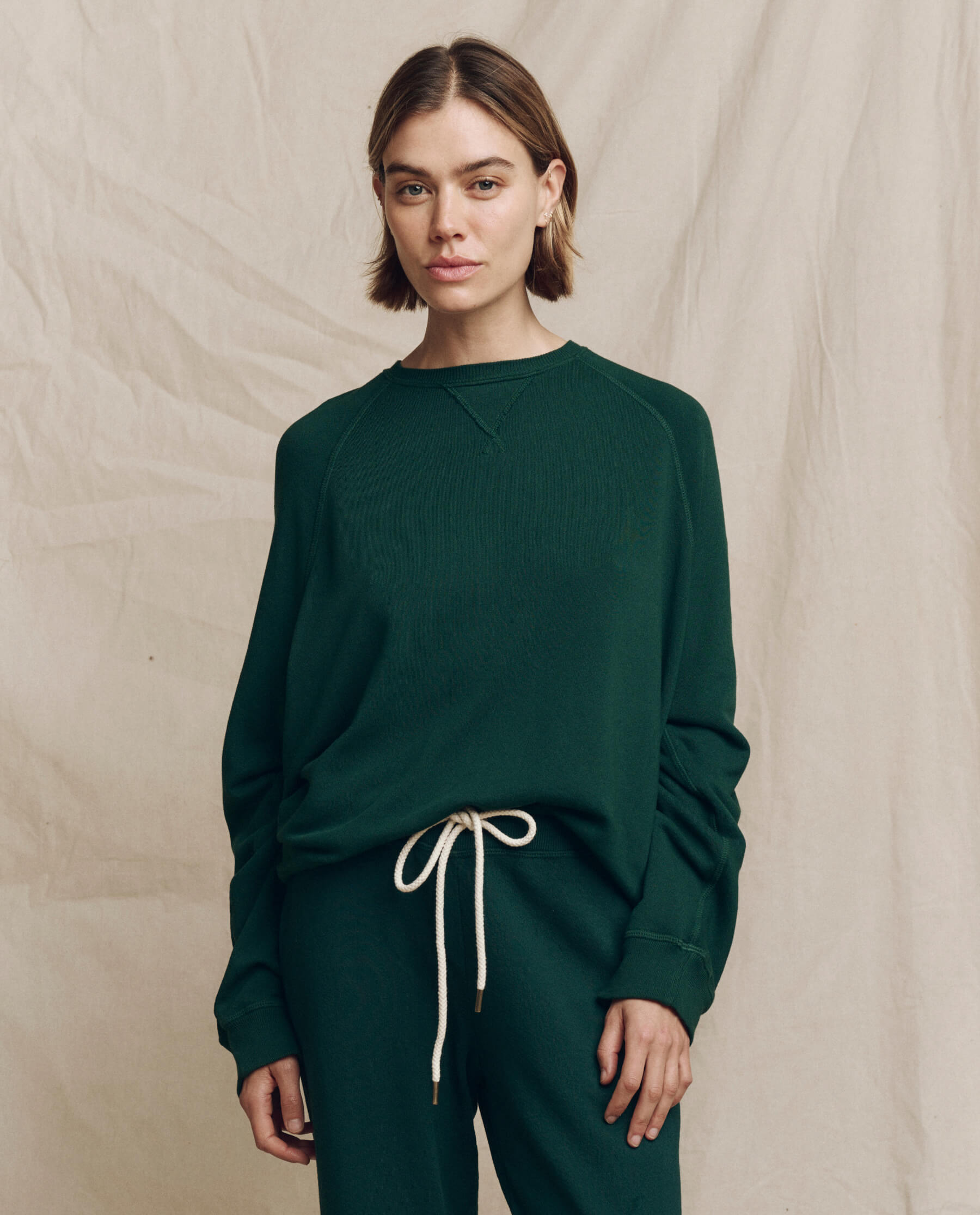 The Slouch Sweatshirt. Solid -- Pinyon