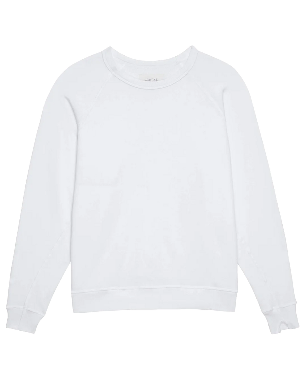 The College Sweatshirt. Solid -- True White