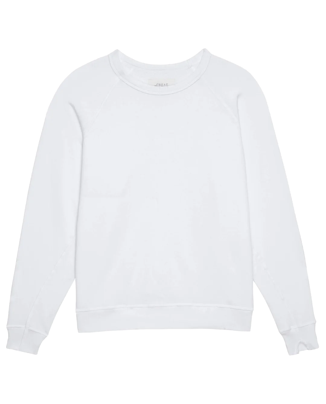 The College Sweatshirt. Solid -- True White
