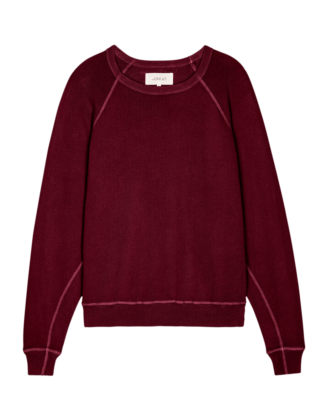 The College Sweatshirt. Solid -- Plum