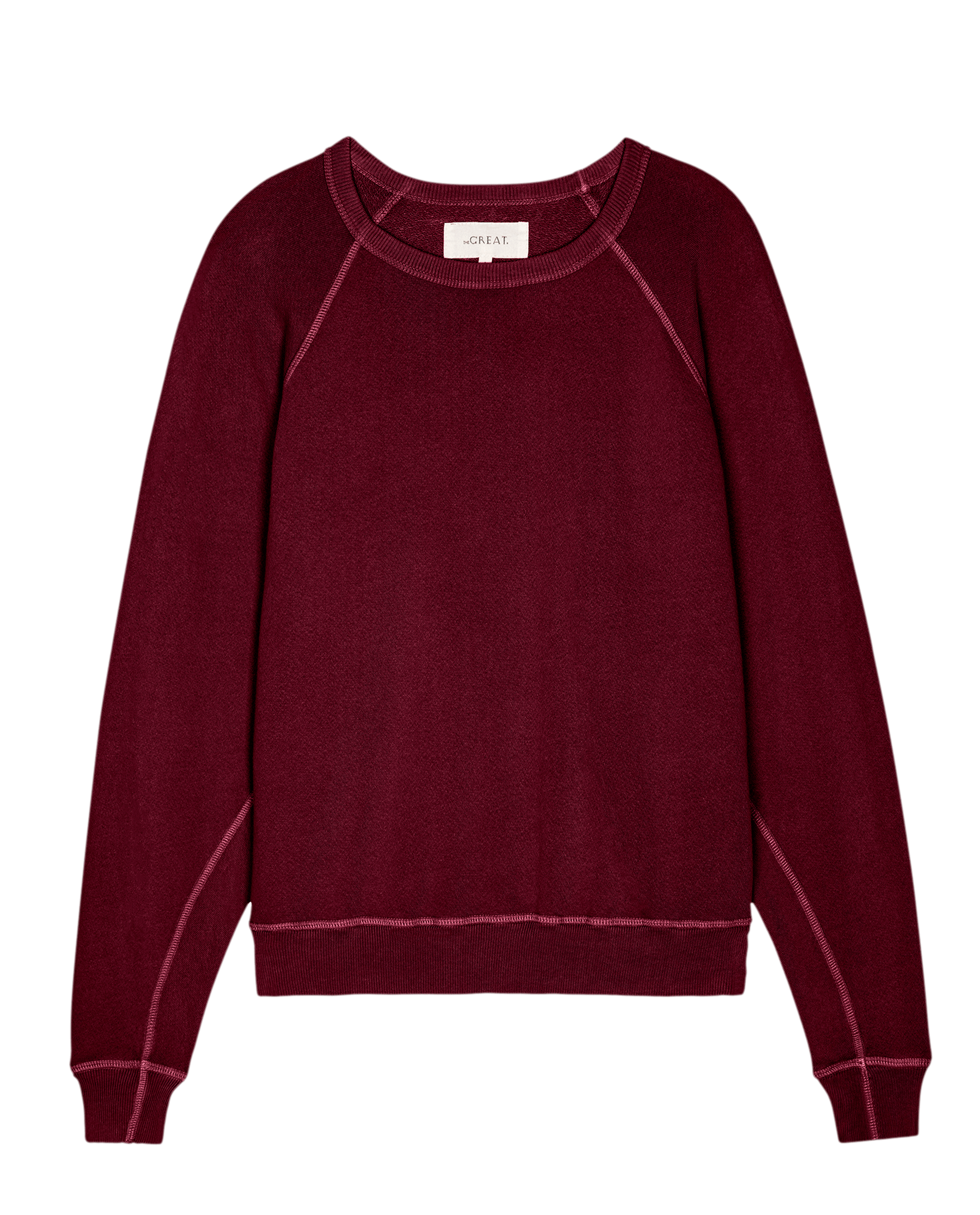 The College Sweatshirt. Solid -- Plum