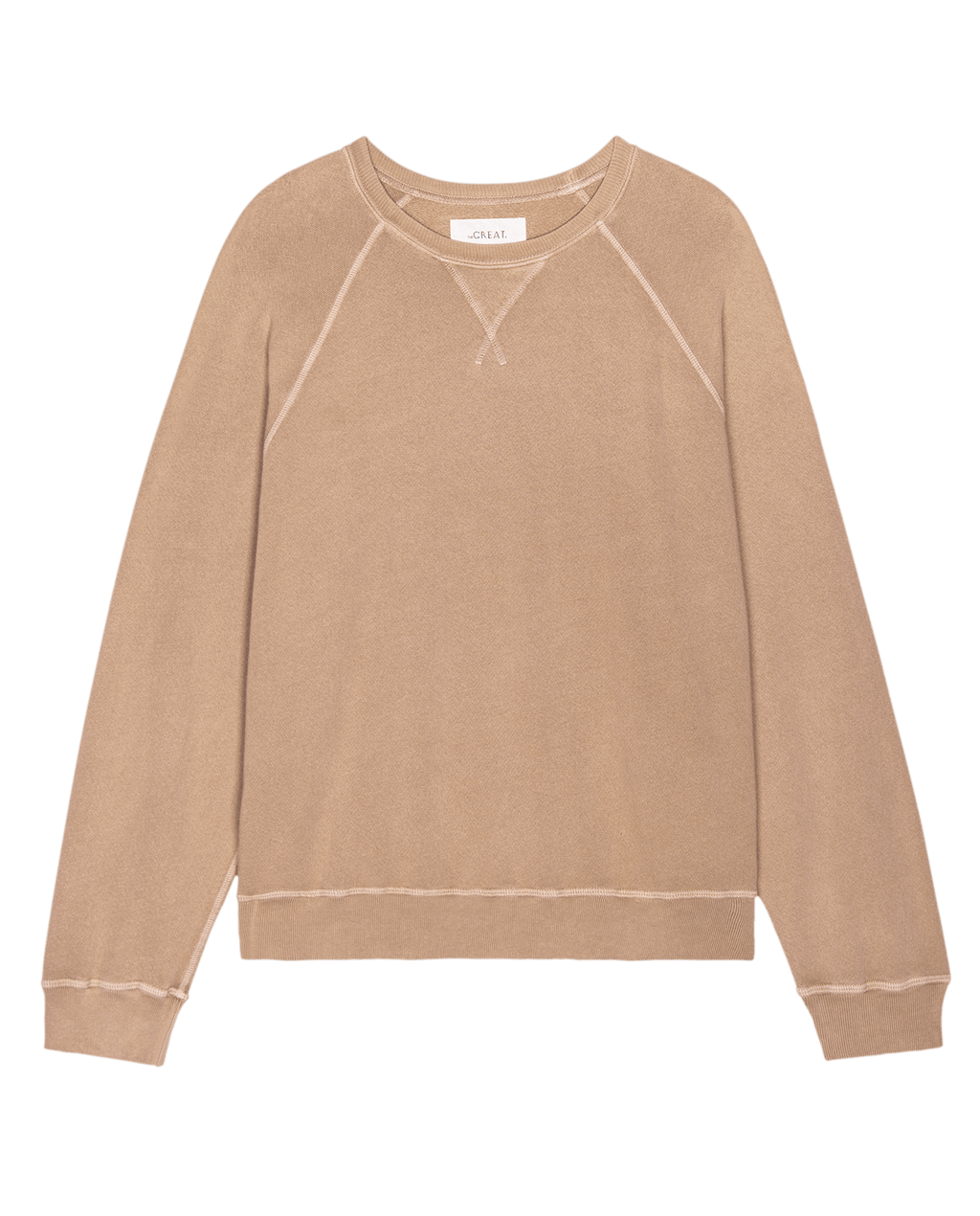 The Slouch Sweatshirt. Solid -- Biscotti
