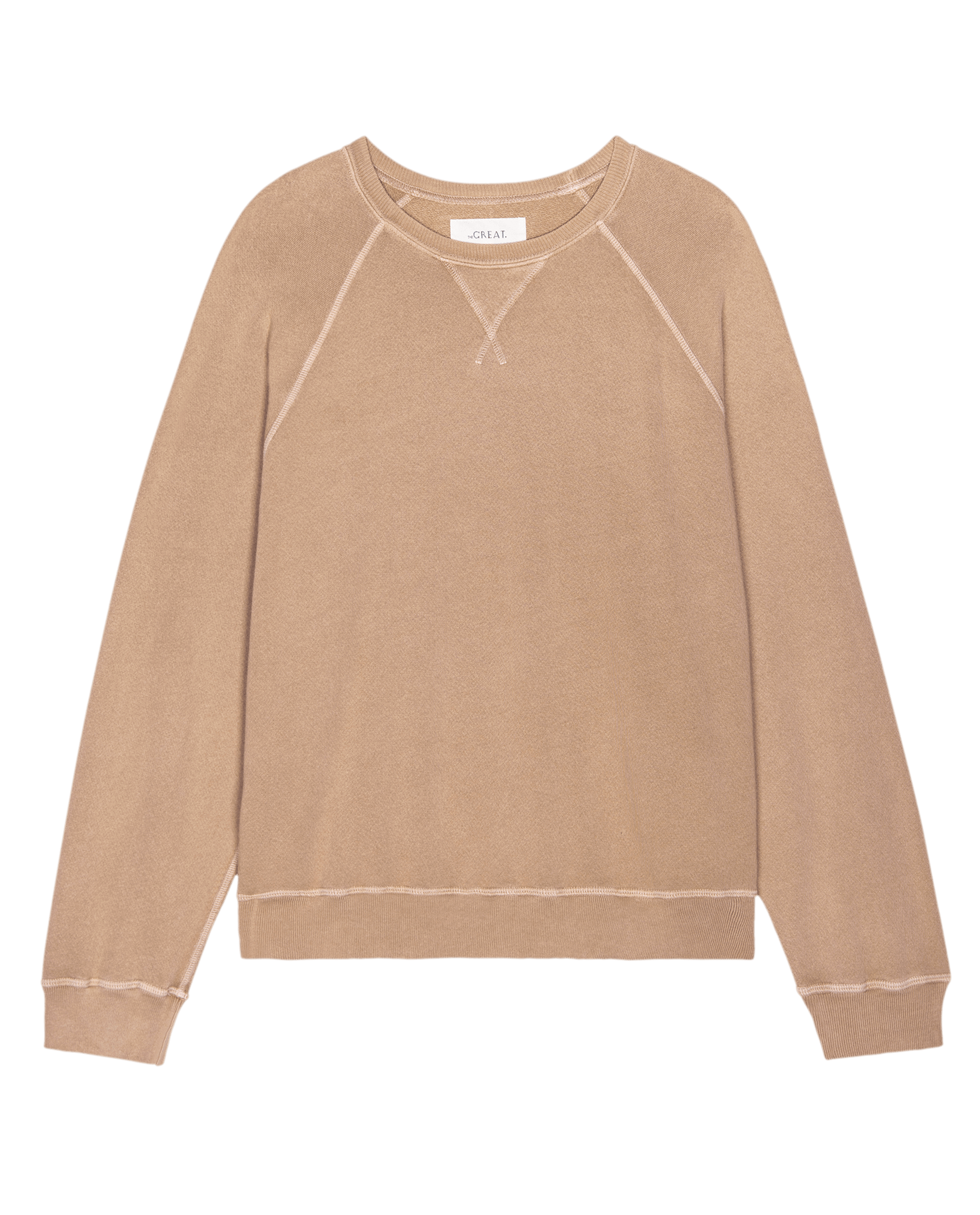 The Slouch Sweatshirt. Solid -- Biscotti