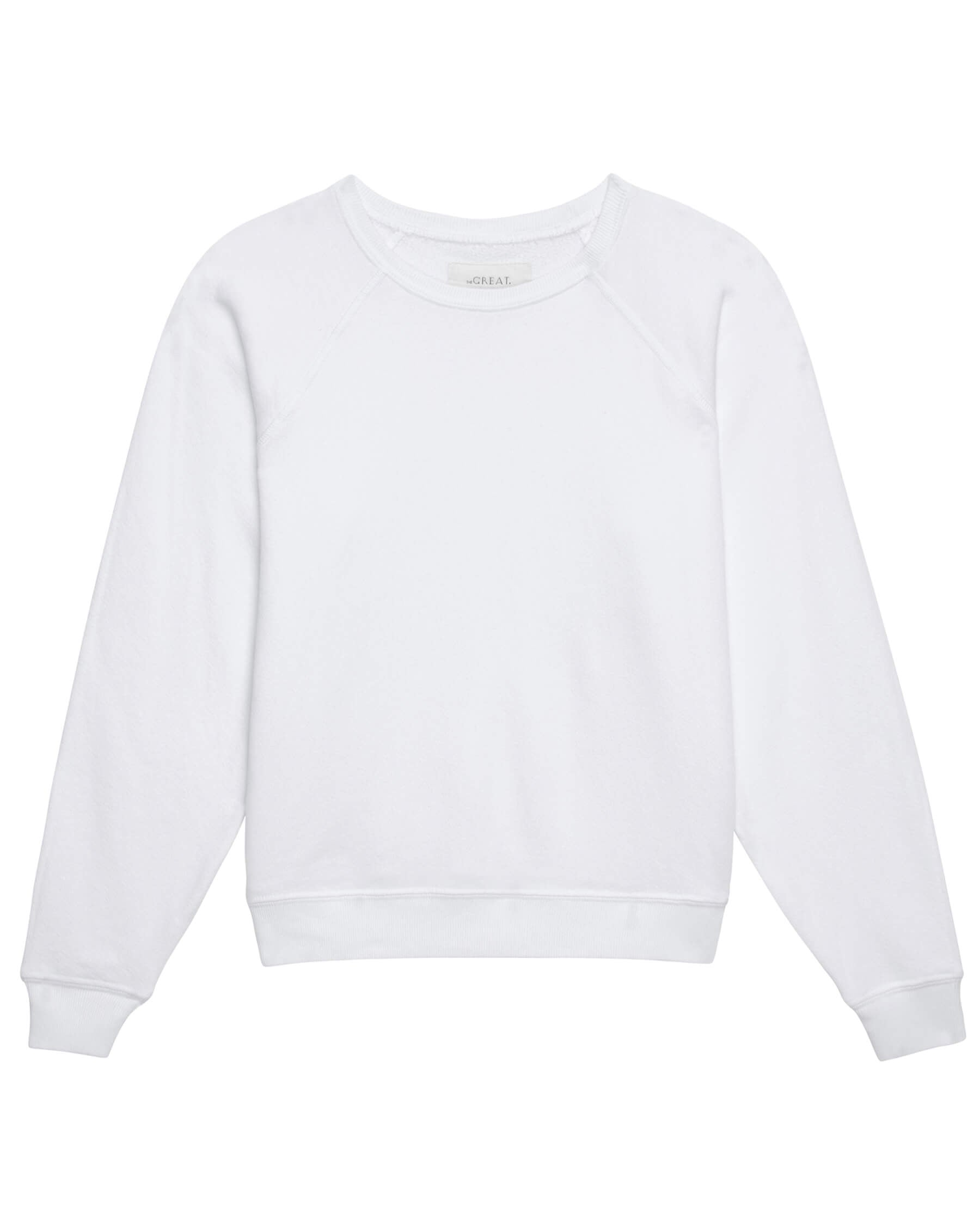 The Shrunken Sweatshirt. Solid -- True White