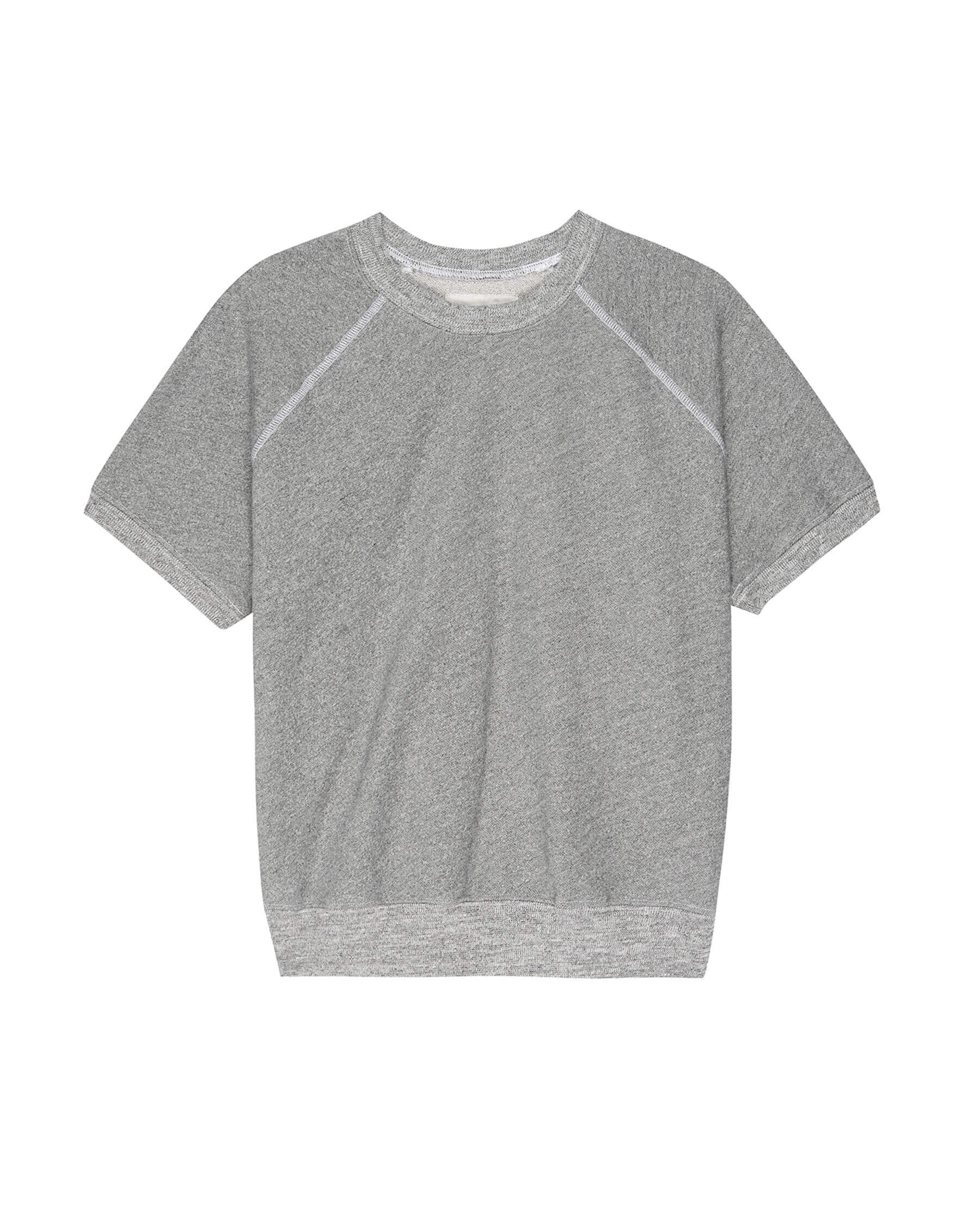 The Short Sleeve Sweatshirt. Solid -- Varsity Grey
