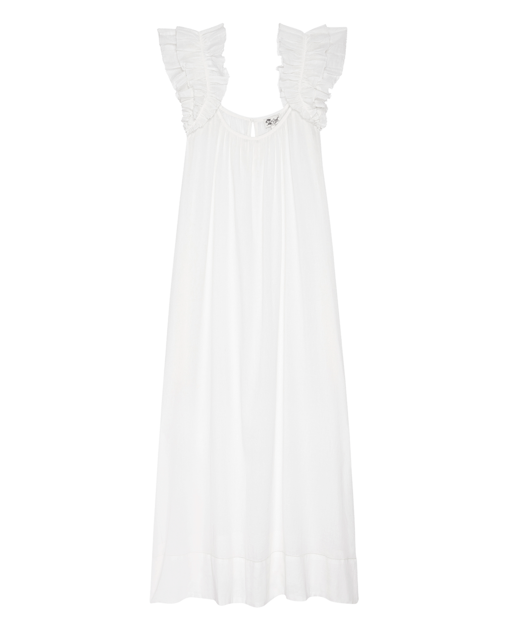 The Ruffle Coverup. -- White