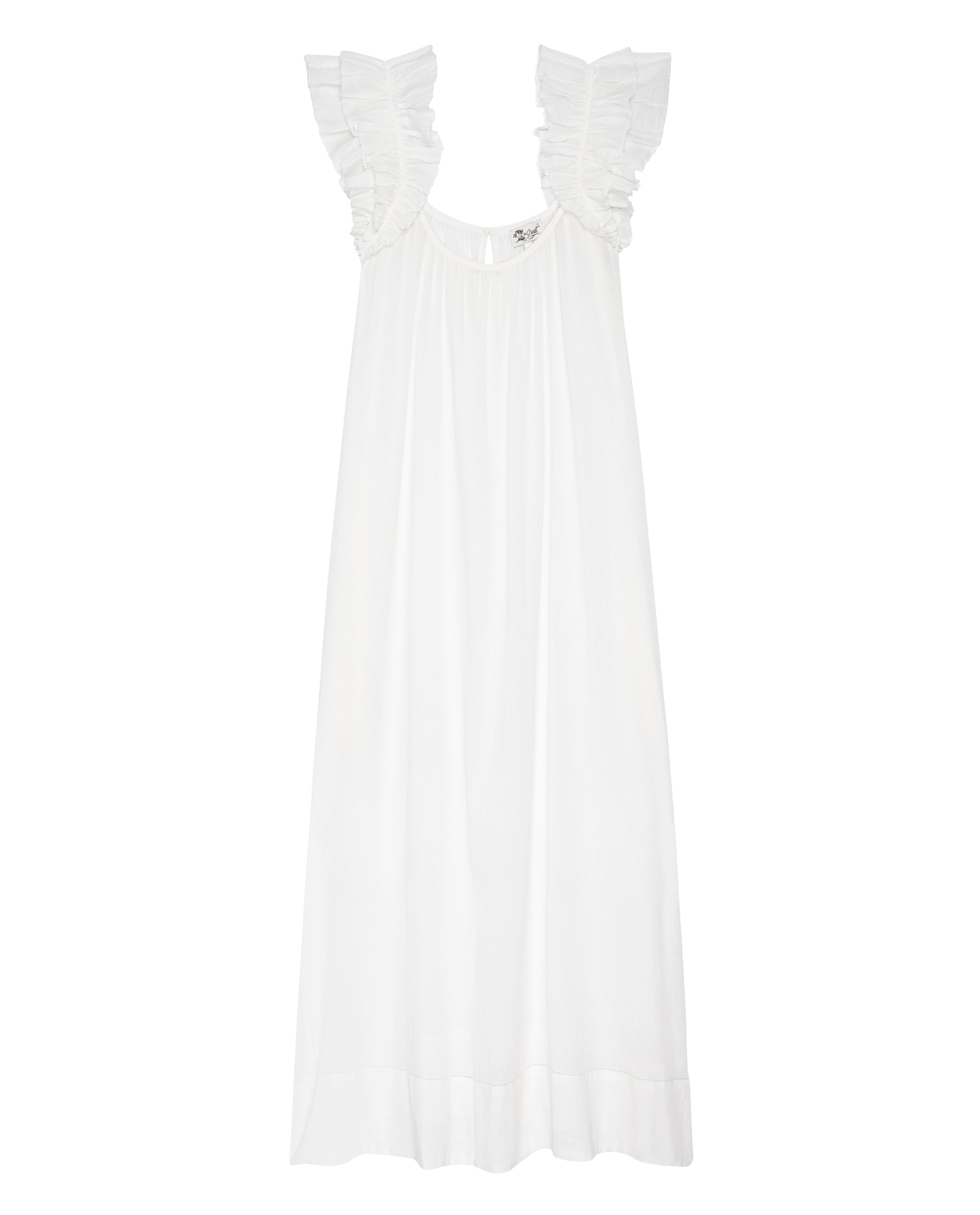The Ruffle Coverup. -- White