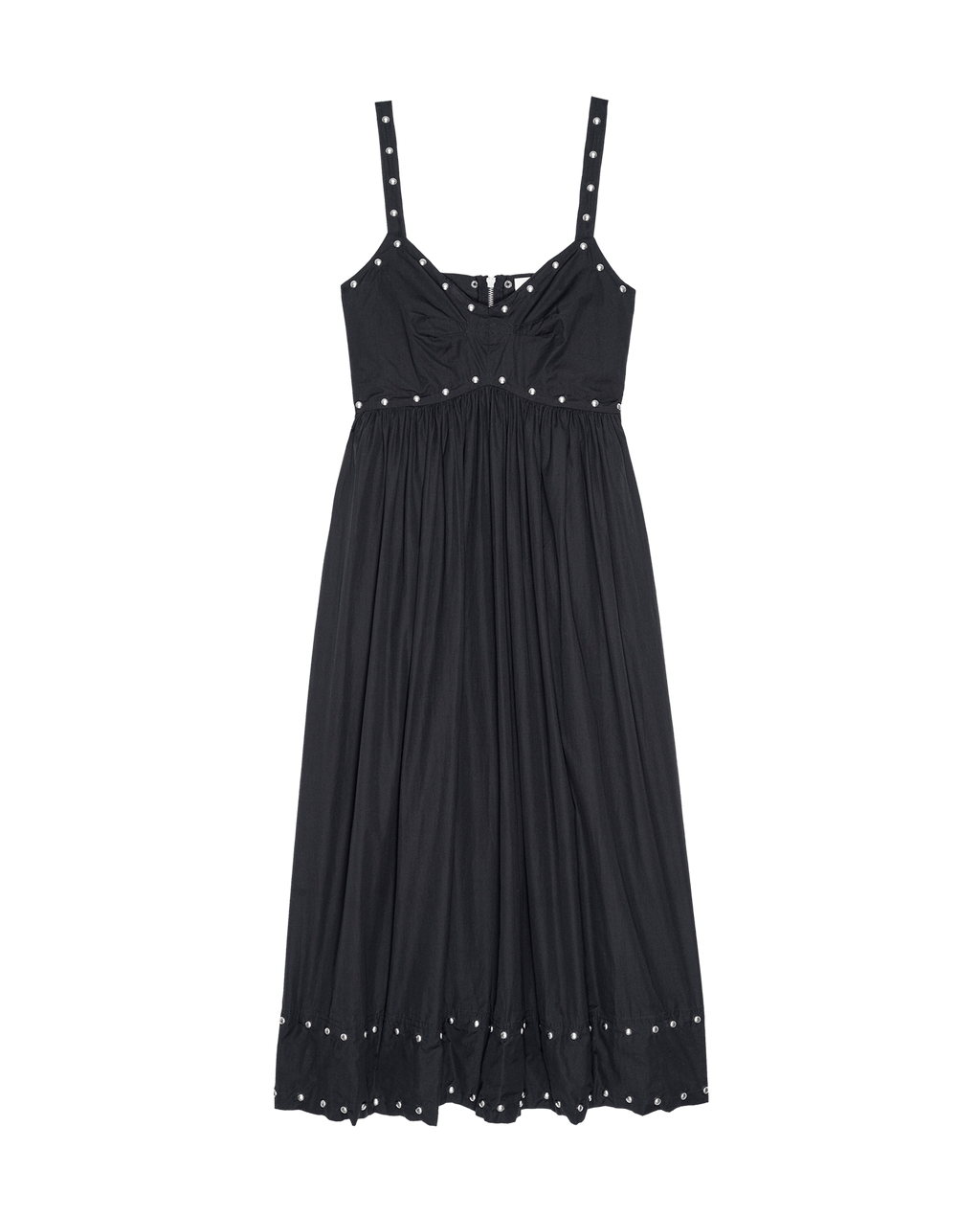 The Reyes Dress with Studs. -- Black