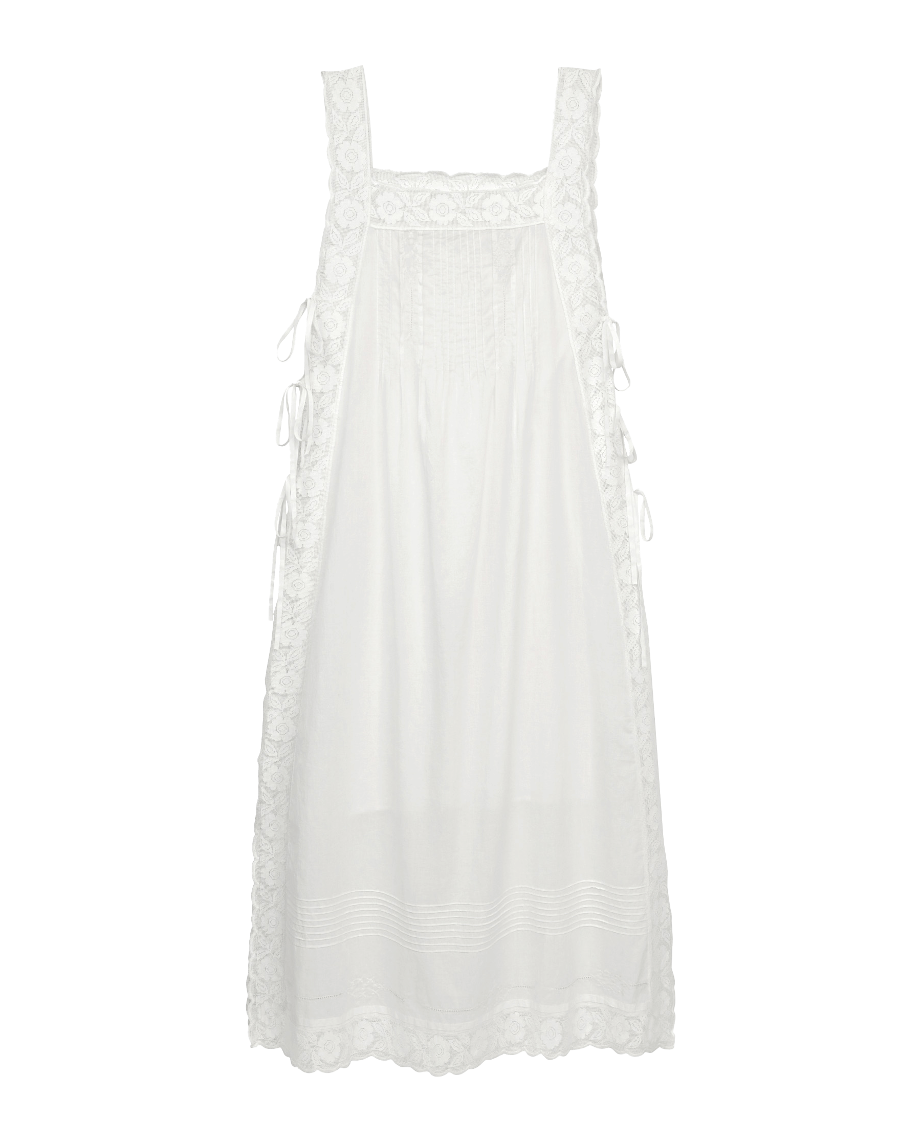 The Attic Lace Dress. -- White