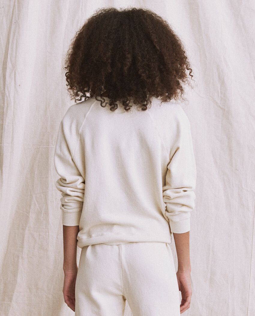 The Shrunken Sweatshirt. -- Washed White