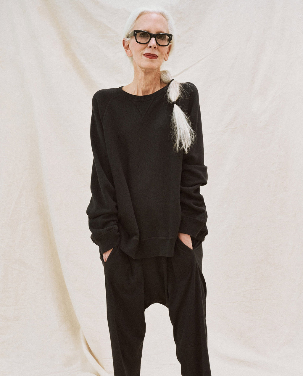 The Slouch Sweatshirt. Solid -- Almost Black