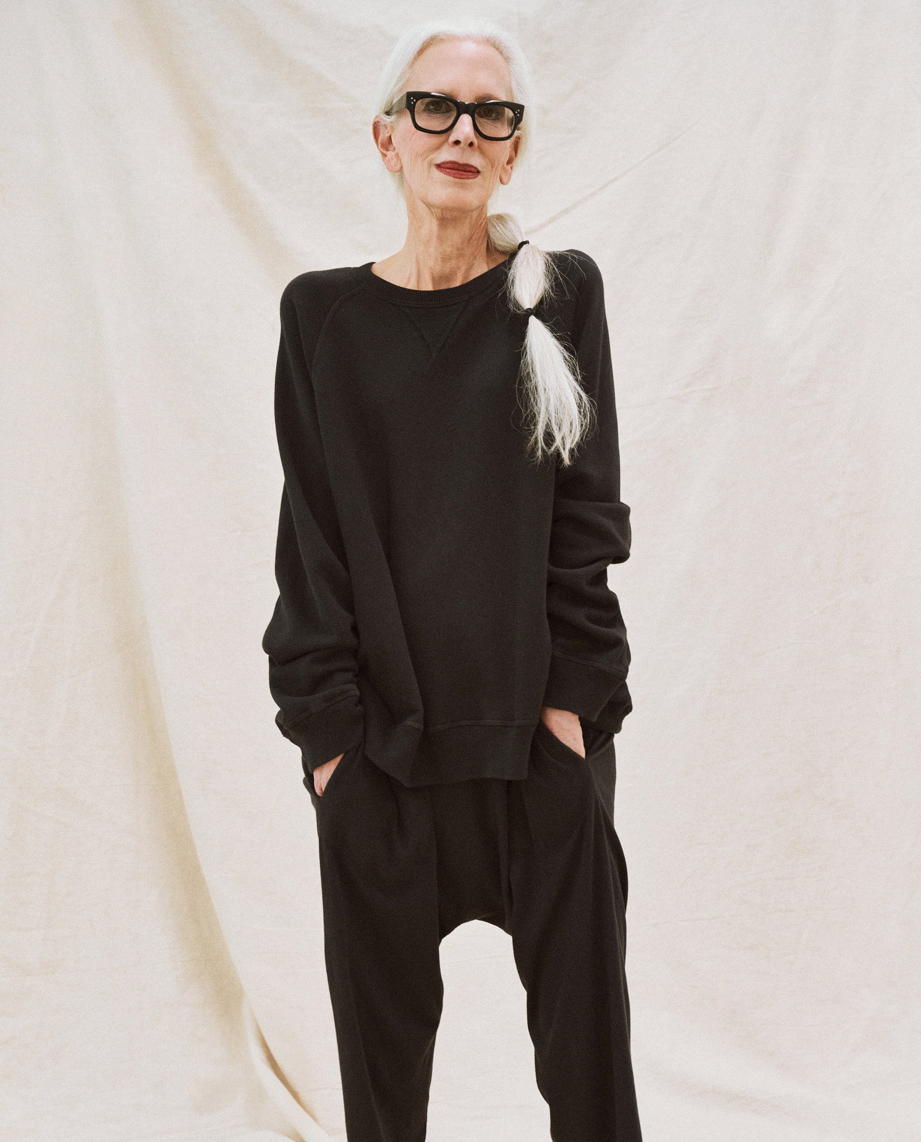 The Slouch Sweatshirt. Solid -- Almost Black