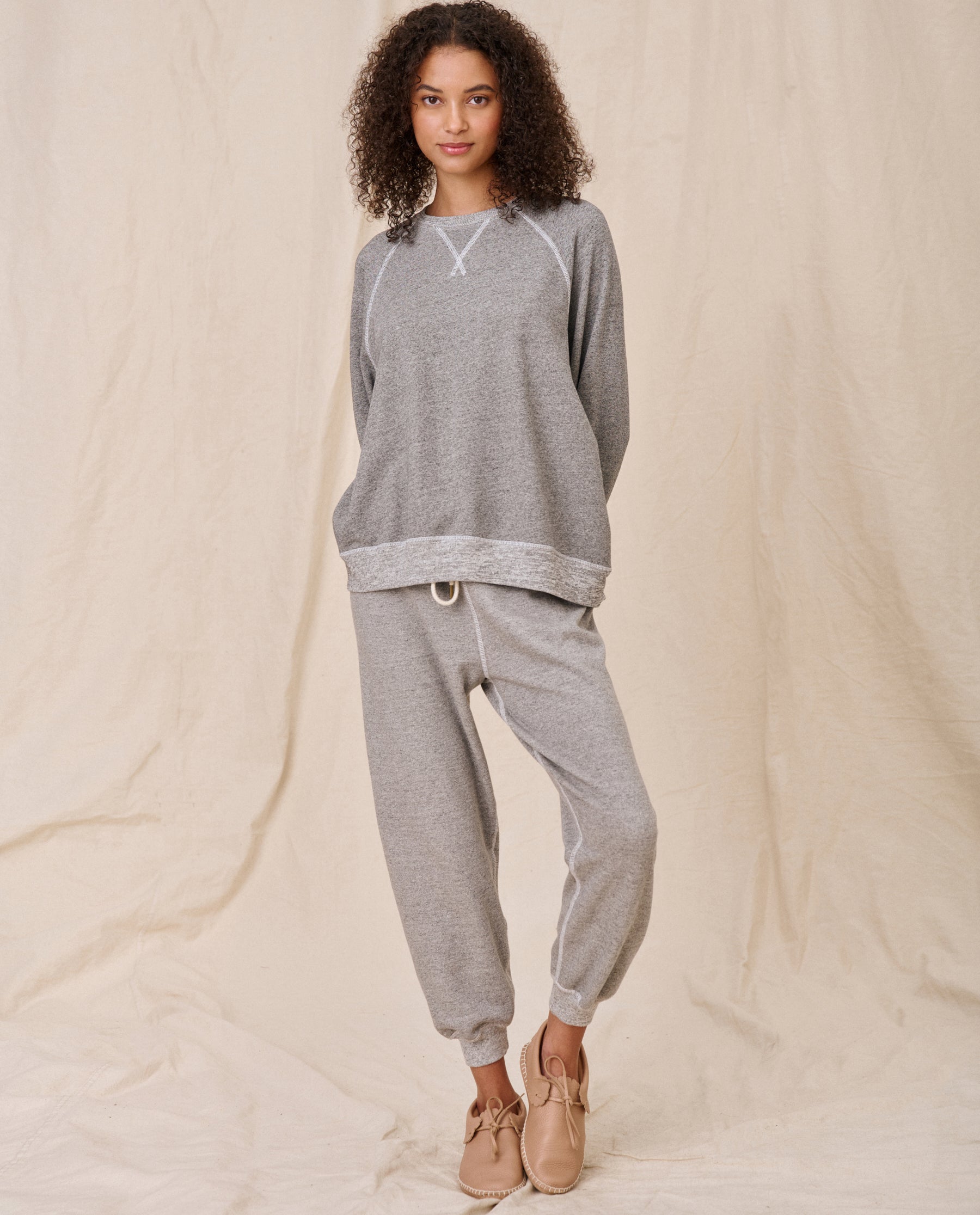 The Slouch Sweatshirt. Solid -- Varsity Grey