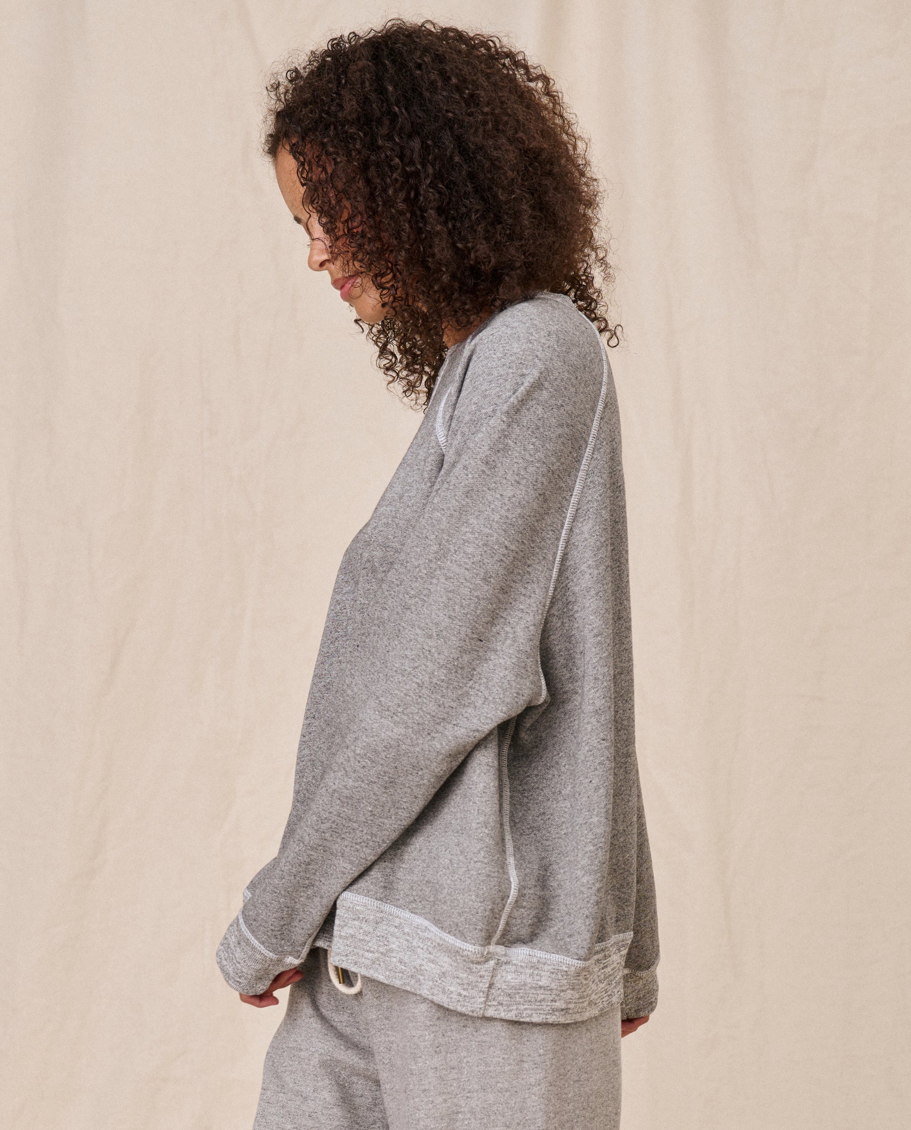 The Slouch Sweatshirt. Solid -- Varsity Grey