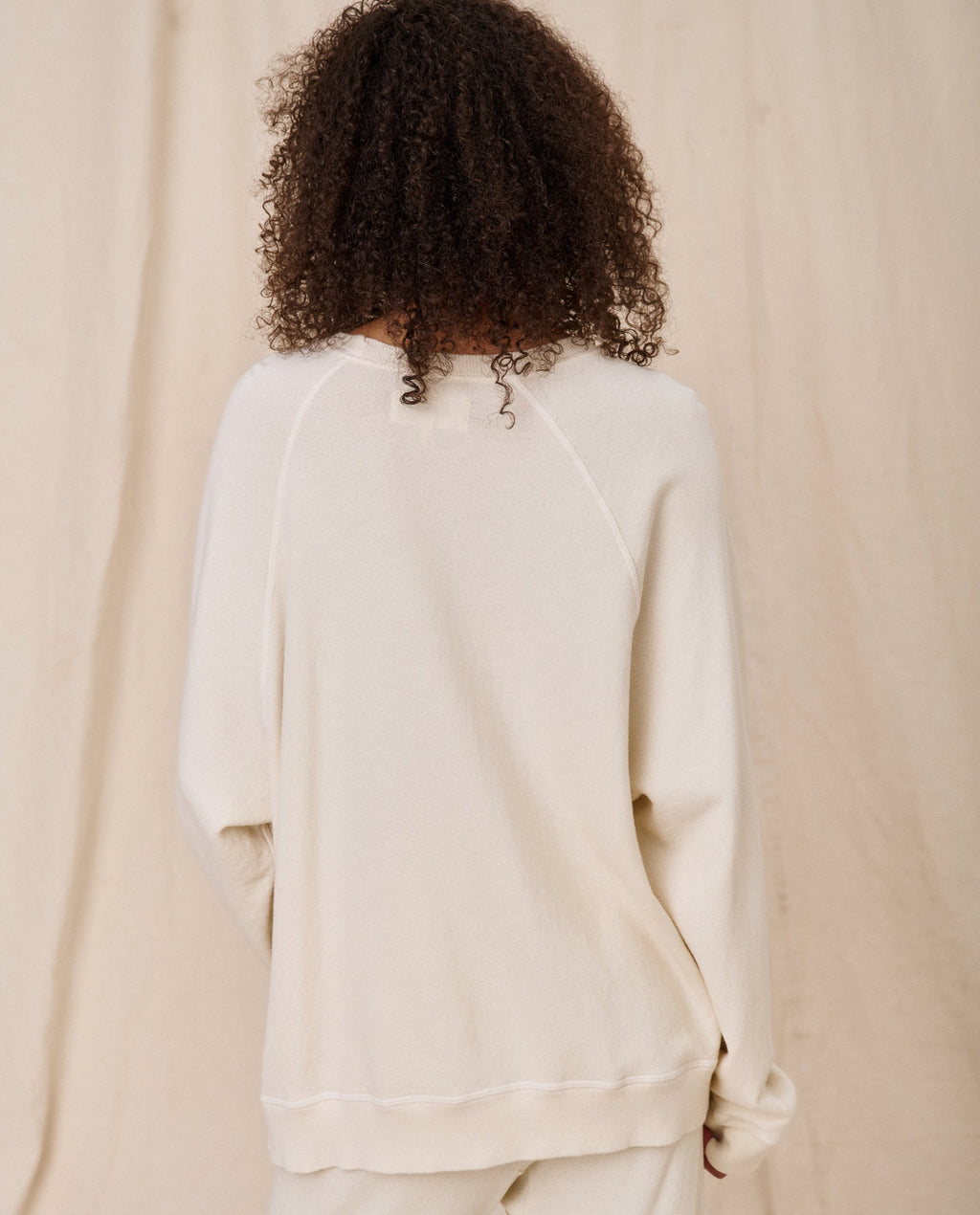 The Slouch Sweatshirt. Solid -- Washed White